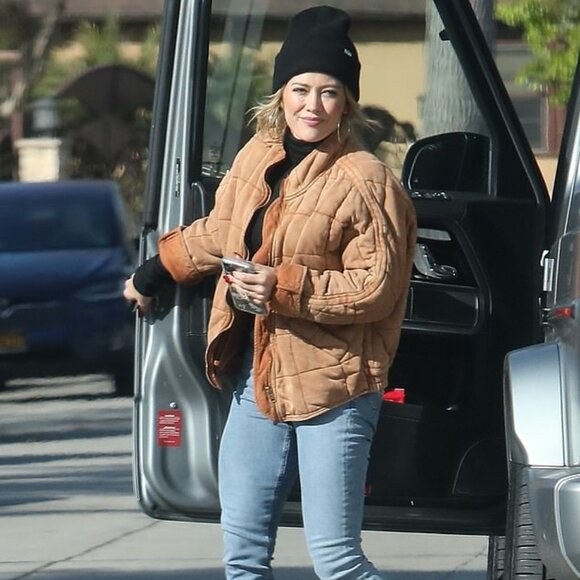 Free People Dolman Quilted Knit Jacket in Champagne - Picture 2 of 7